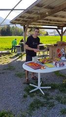 Notre cantinier en pleine préparation du diner