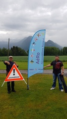 Pose du panneau de la région 
