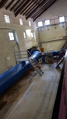 L'arrivée de l'eau depuis la conduite forcée