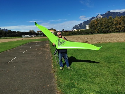 Klaus et son nouveau planeur