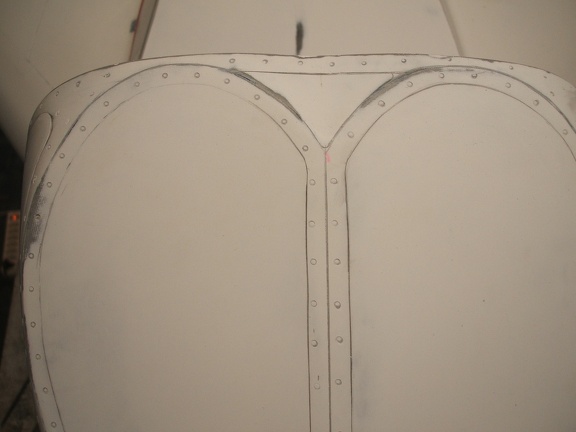 Détail des rivet de la verrière